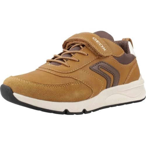 Geox J Rooner Boy D, Buty dziecięce, Brązowy, 24 EU