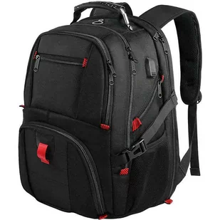 Plecak podróżny MATEIN z przegrodą na laptopa 17,3, kolor czarny, 49x38x26 cm - Torby na laptopy - miniaturka - grafika 1