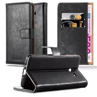 Etui i futerały do telefonów - Cadorabo cador Abo  Luxury Book Style etui do Samsunga Galaxy J5 (7)  model 2017 < > (tylko na US version)  Case Cover pokrowiec ochronny etui z funkcją stojaka i kieszeń na kartę, grafitowo-czarny DE-110989 - miniaturka - grafika 1