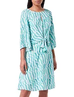 Sukienki - s.Oliver BLACK LABEL Damska sukienka casual, Ocean zielony, 44 - miniaturka - grafika 1