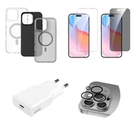 Etui i futerały do telefonów - 4smarts 541190 zestaw startowy do telefonów komórkowych Czarny, Szary, Przezroczysty, Biały - miniaturka - grafika 1