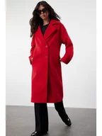 Kurtki damskie - trendyol Płaszcz przejściowy w kolorze czerwonym - miniaturka - grafika 1