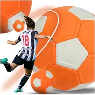 Piłka nożna - Piłka nożna do nogi z efektem skrętu neonowa wyprofilowana curve sportowa 5 - miniaturka - grafika 1