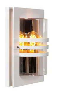 Lucide Privas 14827/01/31 kinkiet lampa ścienna IP44 1x40W E27 biały - Lampy ścienne - miniaturka - grafika 2