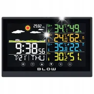 Stacje pogodowe - STACJA POGODOWA POGODY METEO TERMOMETR HIGROMETR ZEGAR BUDZIK + 3x CZUJNIK - miniaturka - grafika 1