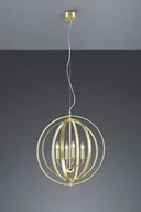 Lampy sufitowe - Trio LAMPA wisząca CANDELA 102000403 metalowa OPRAWA świecznikowa ZWIS pierścienie rings kula ball mosiądz 102000403 - miniaturka - grafika 1
