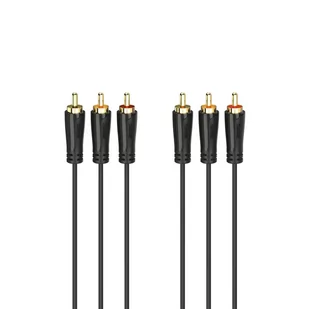 Kabel 3XCINCH - 3XCINCH HAMA, pozłacane wtyki, 1.5m - Kable - miniaturka - grafika 1