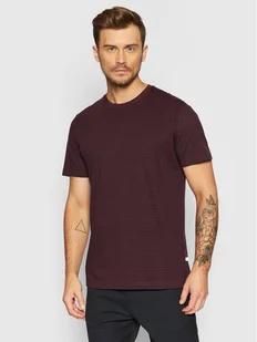 Selected Homme T-Shirt Norman 16080129 Bordowy Regular Fit - Koszulki męskie - miniaturka - grafika 1