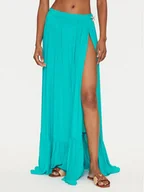 Spódnice - Guess Spódnica maxi E5GD05 WH3X2 Turkusowy Regular Fit - miniaturka - grafika 1