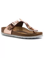 Klapki i japonki damskie - Birkenstock Japonki Gizeh Bs 1005049 Różowy - miniaturka - grafika 1