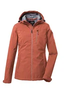 Kurtki damskie - Killtec Damska kurtka softshell / kurtka outdoorowa z kapturem KOS 89 WMN SFTSHLL JCKT; ciemna morelowa, 40, 39138-000 - miniaturka - grafika 1
