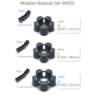 Podstawa do zbiornika na deszczówkę PROSPERPLAST IBAS5S-S433 Modular 5 Basencan Antracyt - Zbiorniki na deszczówkę - miniaturka - grafika 1