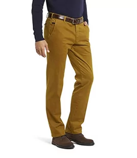 MEYER Męskie spodnie Bonn bawełna - 2-8554 musztardowe - Super Stretch Winter Twill Chino, pomarańczowy, 52 - Spodenki męskie - miniaturka - grafika 1