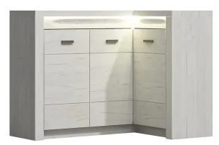 Komoda narożna kraft biały T5-M09 - Komody - miniaturka - grafika 1