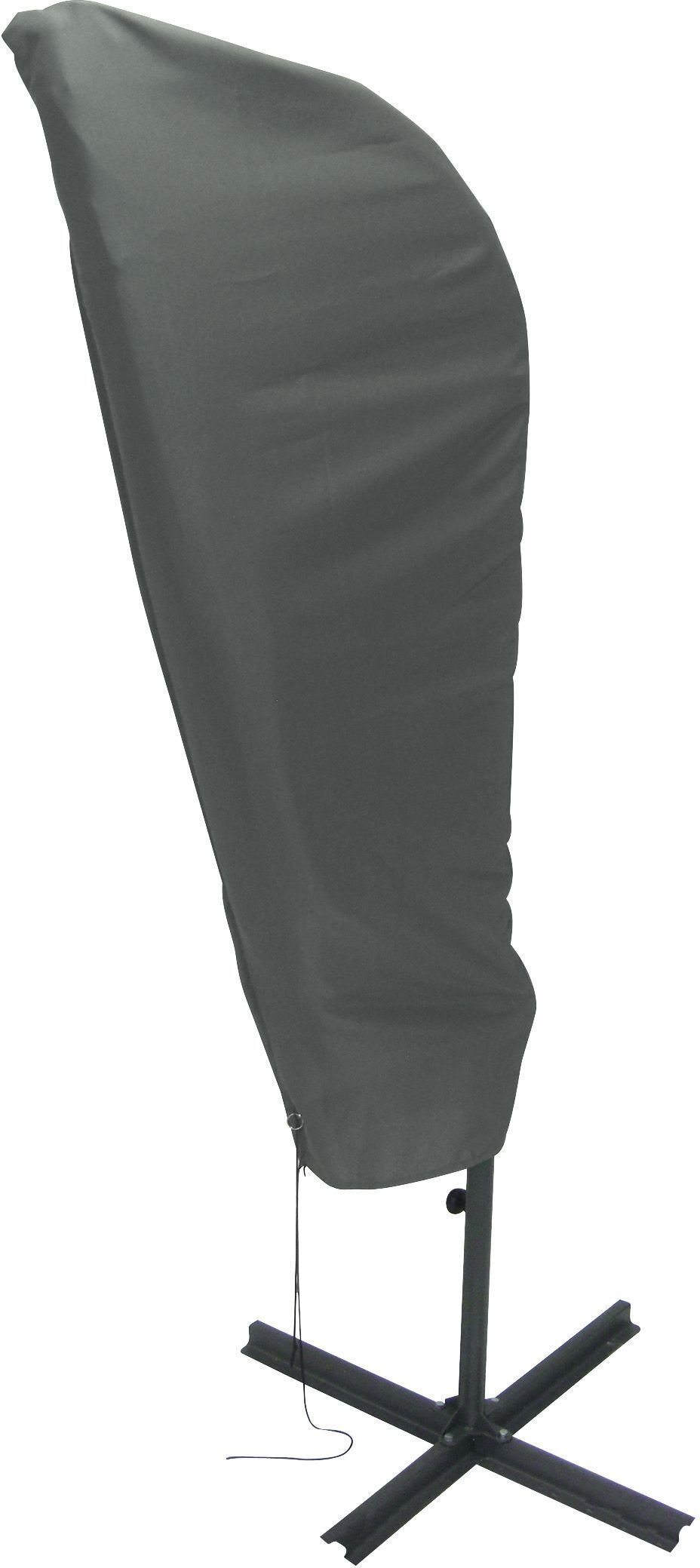 greemotion ochronny parasol przeciwsłoneczny parasol 3 m średnicy  pokrowiec świateł drogowych klosz w kolorze szary  meble ogrodowe okładka  Parasol pokrowiec etui  schirmabdeckung poliester  pokrowi (127169)