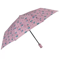 Parasole - Parasol damski Perletti Technology Fantasia Loto automatyczny składany różowy - miniaturka - grafika 1