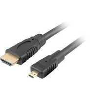 Kable - LANBERG LANBERG Kabel HDMI(M)-HDMI MICRO v1.4 1M - miniaturka - grafika 1