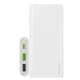 Dudao Dudao power bank 10000mAh 18W Quick Charge Power Delivery 2x USB / 1x USB Typ C biały (K12PQ_W) K12PQ_W - Ładowarki do telefonów - miniaturka - grafika 1