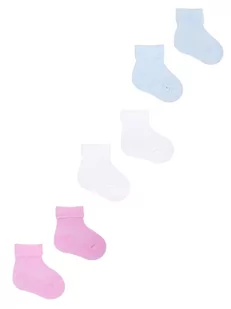 Skarpety niemowlęce dziewczęce bezuciskowe 3PAK 3-6 miesięcy YOCLUB - Skarpetki damskie - miniaturka - grafika 1