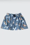 Spodenki męskie - Spodenki unisex do spania bokserki PIESKI - miniaturka - grafika 1