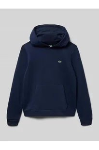 Bluza z kapturem o kroju regular fit z mieszanki bawełny - Lacoste - Bluzy damskie - miniaturka - grafika 1