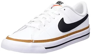 Buty dla chłopców - Nike Trampki chłopięce Court Legacy, White Black Desert Ochre Gum Light Braun, 37.5 EU - grafika 1