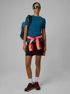 Odzież trekkingowa damska - 4F Legginsy kolarki trekkingowe damskie - czarne XS - miniaturka - grafika 1