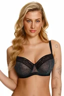 Biustonosze - Lupo 2413 Biustonosz miękki, zielono-czarny - miniaturka - grafika 1