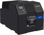 Drukarki kart i etykiet - Epson ColorWorks C6000Pe C31CH76202, kolorowa drukarka etykiet, peeler, disp., USB, Ethernet, black - miniaturka - grafika 1