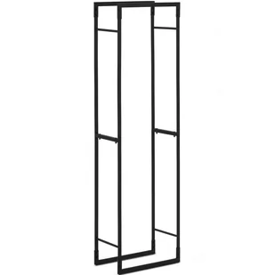 Stojak na drewno kominkowe metalowy prostokątny LOFT do 30 kg 40 x 25 x 150 cm - Ogrzewacze tarasowe - miniaturka - grafika 1