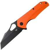 Scyzoryki - Bestech OPERATOR D2, Czarny stonewash, Pomarańczowy G10 BG36E - miniaturka - grafika 1