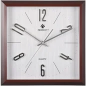 Zegary - Perfect Zegar ścienny PW354-1700-1 brązowy 35 cm - miniaturka - grafika 1