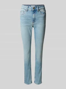 Jeansy o kroju slim fit z mieszanki bawełny - Spodnie damskie - miniaturka - grafika 1