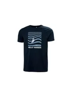 Koszulki męskie - Koszulka HELLY HANSEN SHORELINE T-SHIRT 3. granatowy S - miniaturka - grafika 1