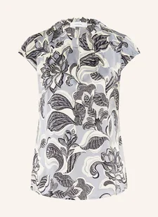 Comma Bluzka Bez Rękawów Z Satyny blau - Bluzki damskie - miniaturka - grafika 1