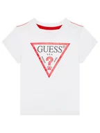 Koszulki dla chłopców - Guess T-Shirt N73I55 K8HM0 Biały Regular Fit - miniaturka - grafika 1