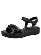 Sandały damskie - Tamaris Sandały damskie 1-1-28267-30 rozmiar: EU, czarna skóra, 37 eu - miniaturka - grafika 1