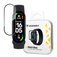 Akcesoria do smartwatchy - Hybrydowe szkło ochronne do Xiaomi Mi Band 6 czarny WOZINSKY - miniaturka - grafika 1