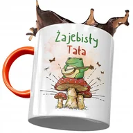 Kubki - Kubek Pomarańczowy Dla Taty Ojca na Dzień Taty z Nadrukiem ze Zdjęciem + Opakowanie na prezent (wzór 02) - miniaturka - grafika 1