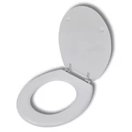 Deski sedesowe - vidaXL vidaXL Deska klozetowa, WC, biała prosty design - miniaturka - grafika 1