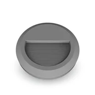 Lampy pozostałe - Oprawa Schodowa 2W LED V-TAC Szara Okrągła 230V IP65 VT-1142 3000K 80lm - miniaturka - grafika 1