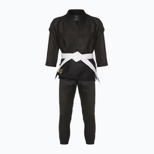 GI do brazylijskiego jiu-jitsu dziecięce adidas Rookie black/gold - Kimona, stroje i obuwie - miniaturka - grafika 1