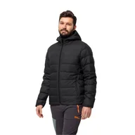 Kurtki męskie - Męska kurtka puchowa Jack Wolfskin ATHER DOWN HOODY M black - S - miniaturka - grafika 1