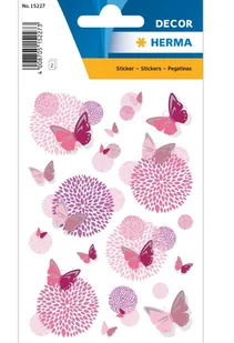 Pegatinas Decor Motyl Kwiat Srebrny - Zabawki kreatywne - miniaturka - grafika 1