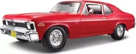 Kolekcjonerskie modele pojazdów - MAISTO, chevrolet nova ss coupe 1970 czerwony 1/18 - miniaturka - grafika 1