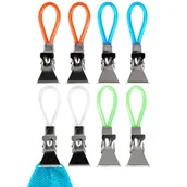 Wieszaki łazienkowe - Klipsy na ręczniki ścierki haczyki wieszaki 8 szt. - miniaturka - grafika 1