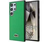 Etui i futerały do telefonów - Lacoste Iconic Petit Pique MagSafe do Samsung Galaxy S24 Ultra Zielony - miniaturka - grafika 1