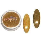 Ozdoby do paznokci - Indigo Pyłek Efekt Opalizujący Holo Gold 2,5 g - miniaturka - grafika 1