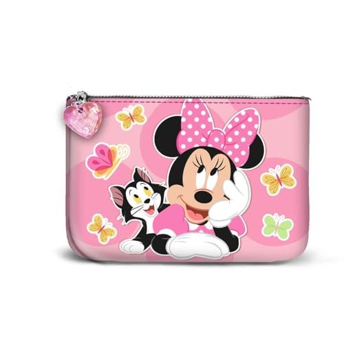 Disney Minnie Mouse Kitten-mała kwadratowa portmonetka na monety, różowa, 13 x 10 cm, Różowa Myszka Minnie, Jeden rozmiar, Mała kwadratowa portmonetka na monety