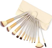 Pędzle do makijażu - Retoo ZESTAW PROFESJONALNYCH PĘDZLI DO MAKIJAŻU 12 SZTUK ETUI - miniaturka - grafika 1